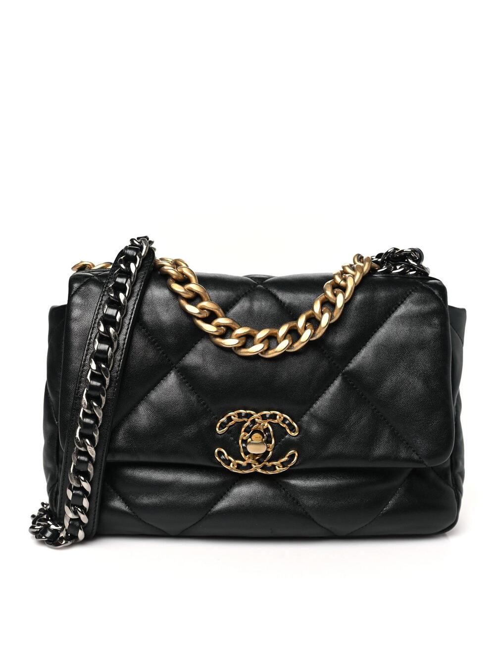 Lambskin Quilted Medium Chanel 19 Flap #292130C48B